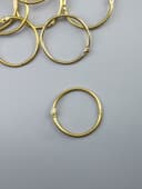 Кольца для фотоальбомов, блокнотов «Золото», набор 10 шт., внутренний d=4.5 см, внешний d=5 см