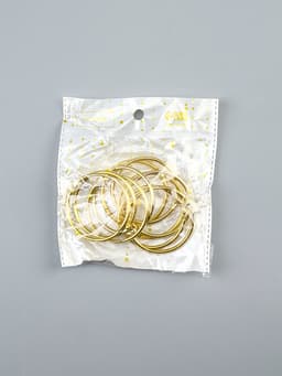 Кольца для фотоальбомов, блокнотов «Золото», набор 10 шт., внутренний d=4.5 см, внешний d=5 см