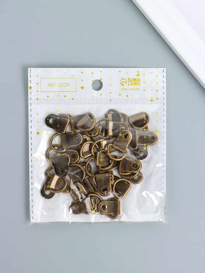 Подвес для фоторамки, картины, набор 30 шт., металл, 2.5×1.5 см