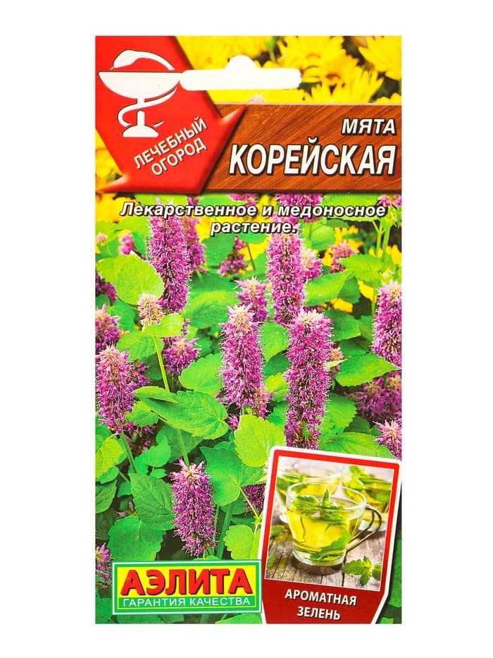 Семена Мята «Корейская», «Лечебный огород - Агрофирма АЭЛИТА», 0.05 г