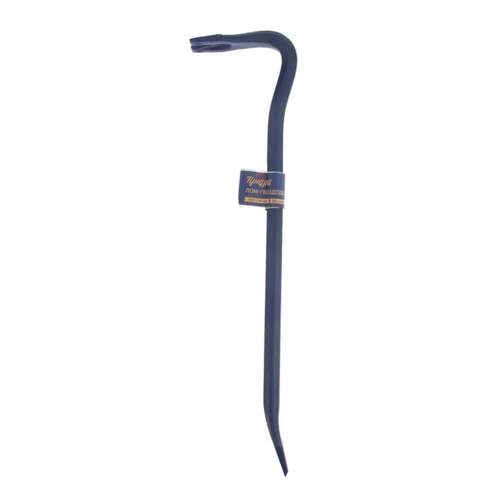 Лом-гвоздодер ТУНДРА, 65 сталь, шестигранный, 400×14 мм