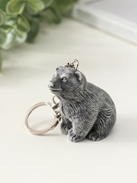 Брелок для ключей на кольце «Медвежонок сидит», 4.5 см