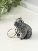 Брелок для ключей на кольце «Медвежонок сидит», 4.5 см