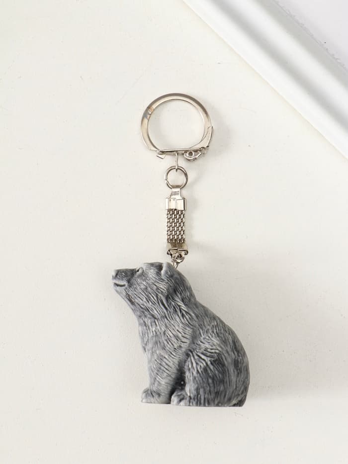 Брелок для ключей на кольце «Медвежонок сидит», 4.5 см