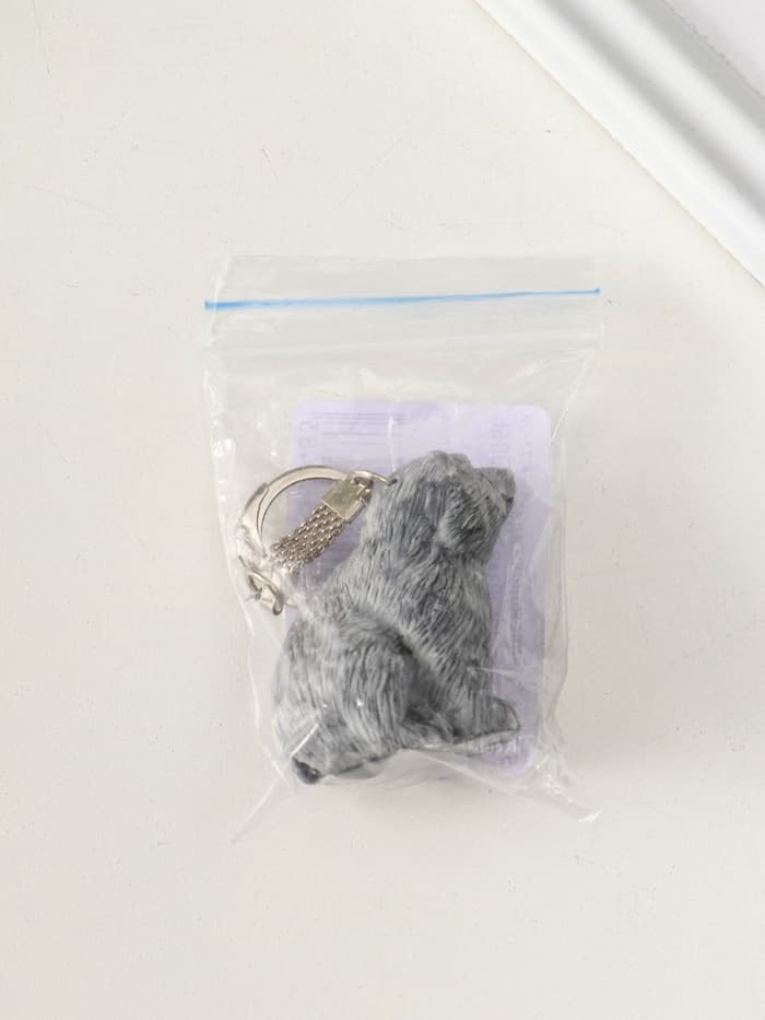 Брелок для ключей на кольце «Медвежонок сидит», 4.5 см