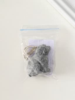 Брелок для ключей на кольце «Медвежонок сидит», 4.5 см