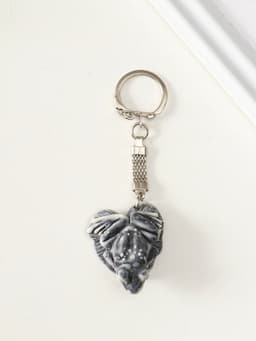 Брелок для ключей на кольце «Лягушка на листе маленькая», 2 см