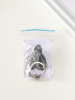 Брелок для ключей на кольце «Лягушка на листе маленькая», 2 см