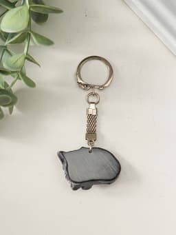 Брелок для ключей на кольце «Лисенок лежит (барельеф)», 2.4 см