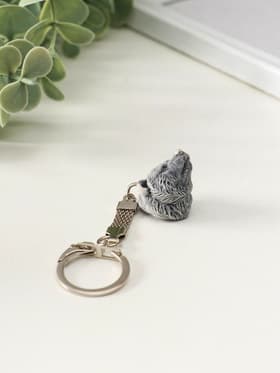 Брелок для ключей на кольце «Голова медведя маленькая», 2.5 см