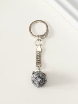 Брелок для ключей на кольце «Голова медведя маленькая», 2.5 см