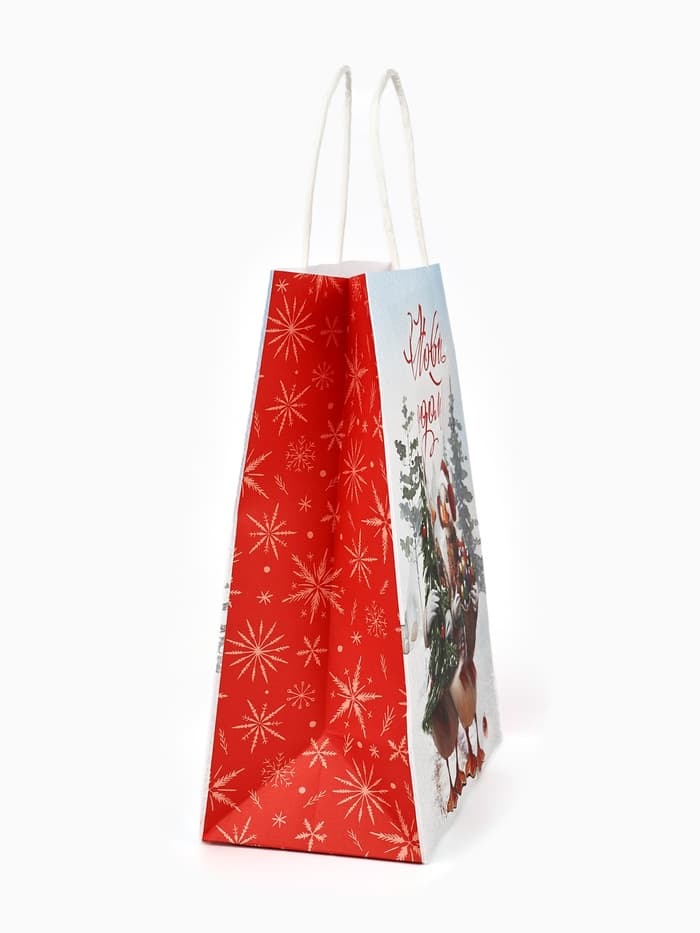 Набор подарочных пакетов «С Новым счастьем!», 10 шт., 21×27×11 см