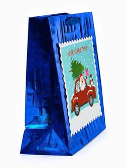 Набор подарочных пакетов 2 шт., металлизированные «Новый год», 25×30.5×12.5 см