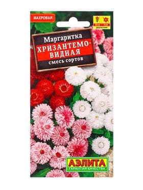 Семена цветов Маргаритка «Хризантемовидная» смесь, 0.05 г