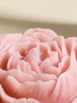 Свеча декоративная «Бутон пиона», пыльная роза, 16×14×4 см