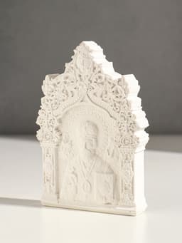 Икона «Николай Чудотворец», с подвесом, 12×8×2 см, гипс