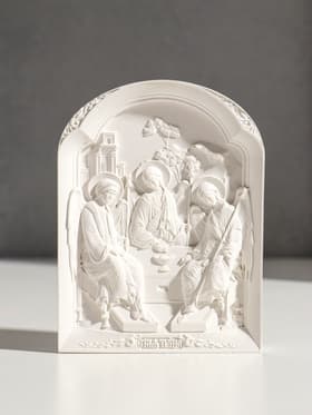 Икона «Святая троица», с подвесом, 12×9×2 см, гипс