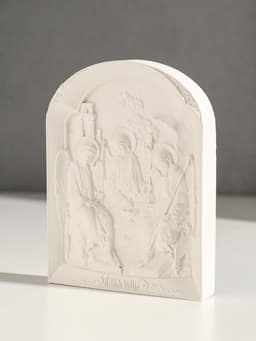 Икона «Святая троица», с подвесом, 12×9×2 см, гипс