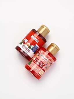 Подарочный набор новогодний в санях: 2 геля для душа, соль для ванны и мочалка, URAL LAB