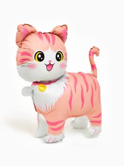 Воздушный шар фольгированный 22" «Розовая кошка», фигура под воздух