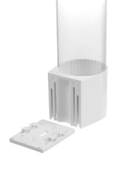 Стаканодержатель LCH-02, 70 стаканов, крепление на шурупах, белый
