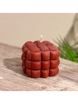 Свеча фигурная формовая «Шоколад», 6×6×6 см, соевый воск, МИКС