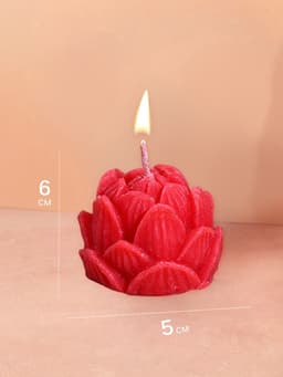 Свеча фигурная формовая «Лотос», 5×5×6 см, соевый воск