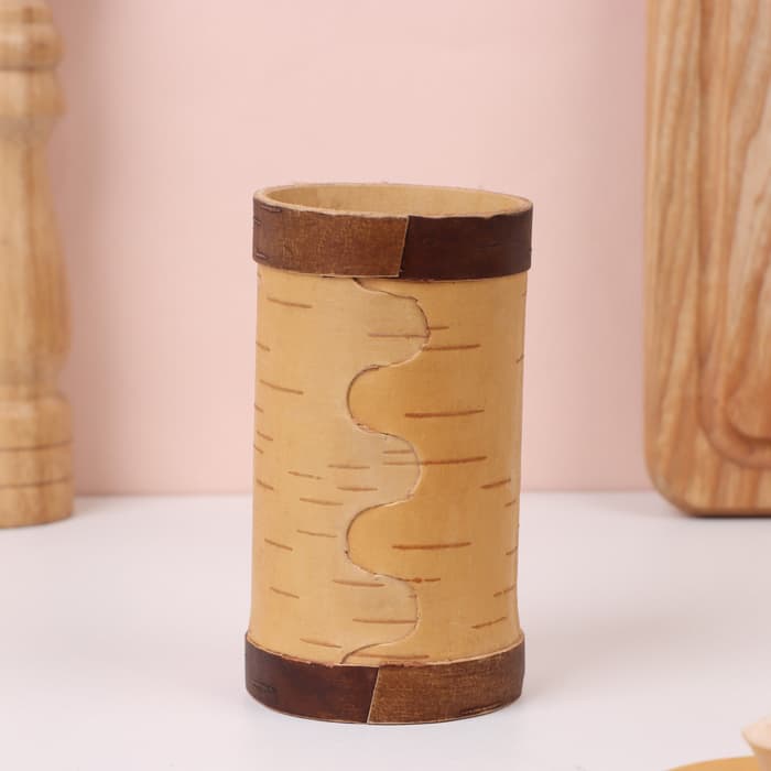 Туес «Мёд», 6×6×15 см, береста