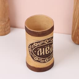 Туес «Мёд», 6×6×15 см, береста