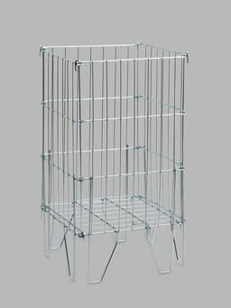 Корзина накопитель, 40×40×75 см, цвет хром