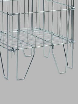 Корзина накопитель, 40×40×75 см, цвет хром