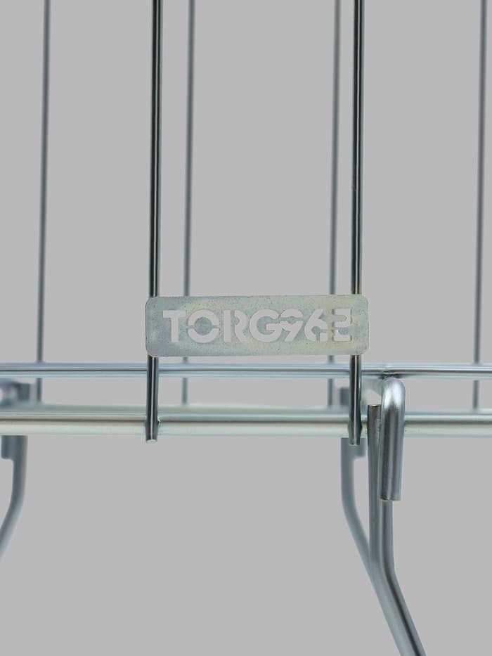 Корзина накопитель, 40×40×75 см, цвет хром