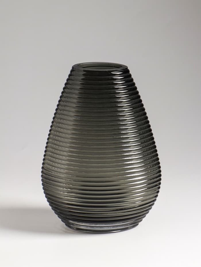 Ваза для цветов «Хэдли», 19.5×13.5 см, стекло, серо-зеленая