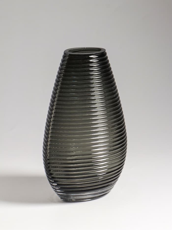 Ваза для цветов «Хэдли», 19.5×13.5 см, стекло, серо-зеленая