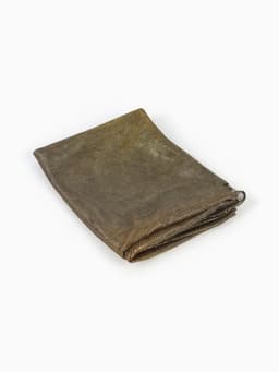 Лоскут ткани трикотажный сетка, чёрно-золотой, 100×150 см