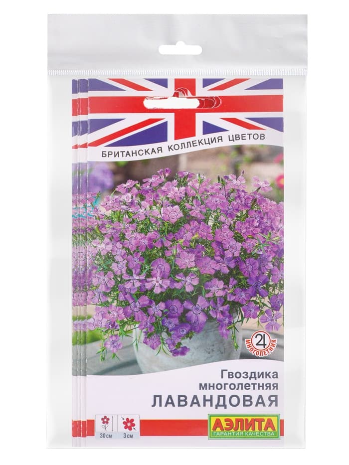 Набор семян Гвоздика многолетняя лавандовая, 5 шт., «Мой выбор»