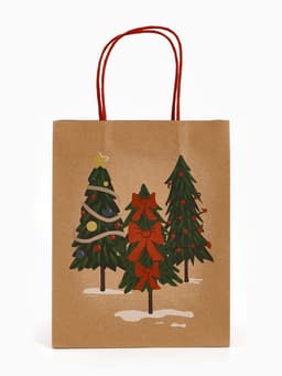 Набор подарочных пакетов «Новогодние ёлочки», 3 шт., 25×4×30.5 см, 30×40×11.5 см, 18×23×10 см