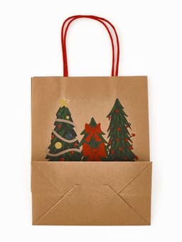 Набор подарочных пакетов «Новогодние ёлочки», 3 шт., 25×4×30.5 см, 30×40×11.5 см, 18×23×10 см