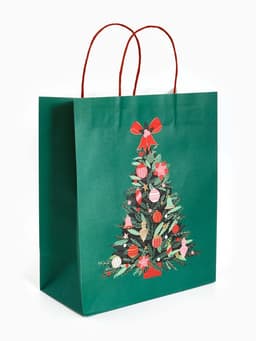 Набор подарочных пакетов «Новогодние ёлочки», 3 шт., 25×4×30.5 см, 30×40×11.5 см, 18×23×10 см