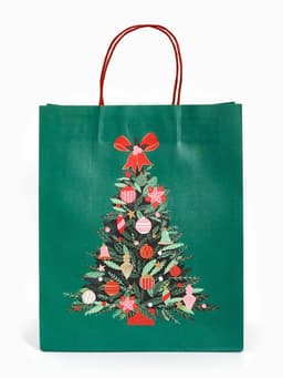 Набор подарочных пакетов «Новогодние ёлочки», 3 шт., 25×4×30.5 см, 30×40×11.5 см, 18×23×10 см