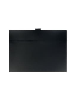 Папка А4, 5 отделений, Calligrata, 600 мкм, на кнопке, черная, матовая