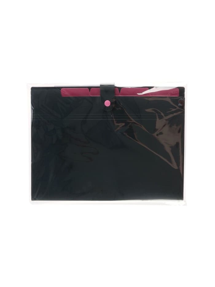 Папка А4, 5 отделений, Calligrata, 600 мкм, на кнопке, черная, матовая