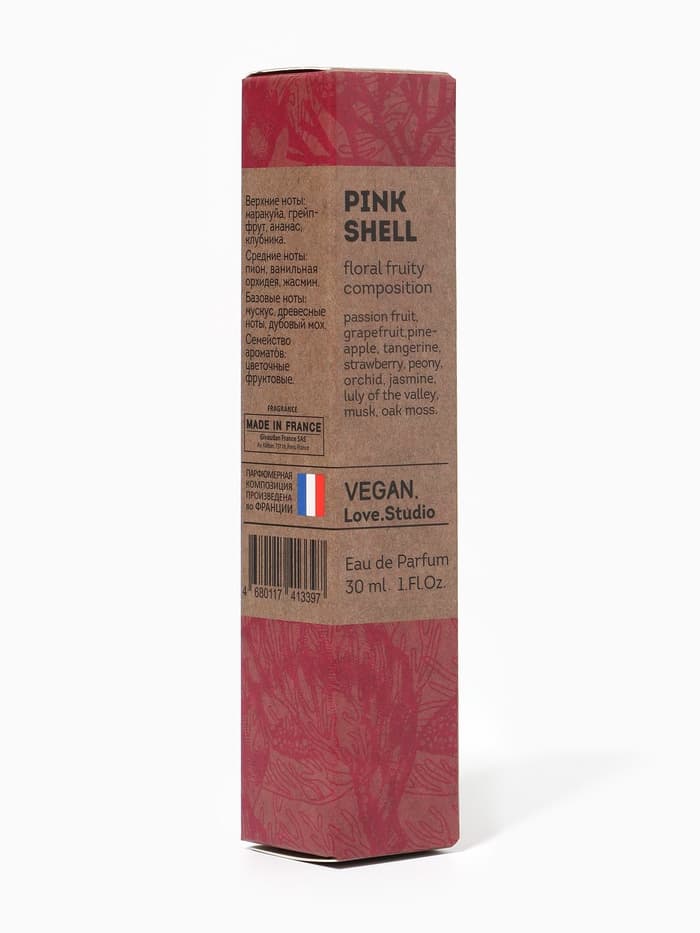 Парфюмерная вода женская Vegan Love Studio Pink Shell, 30 мл