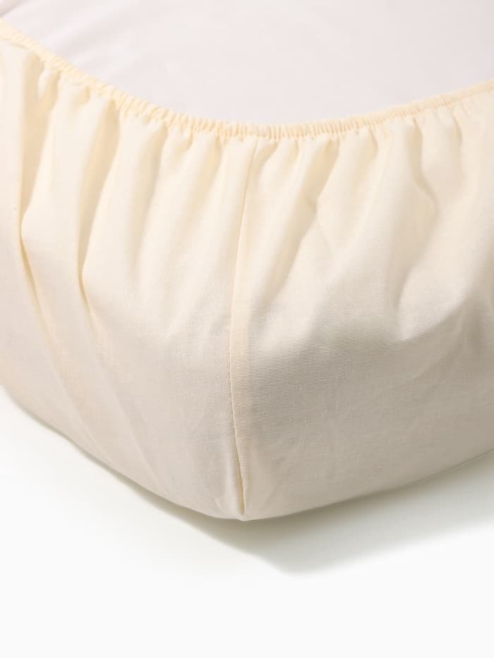 Простыня на резинке ясельная «Крошка Я», 60×120+20 см, бязь, молочная