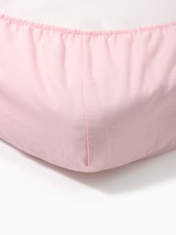 Простыня на резинке ясельная «Крошка Я», 60×120+20 см, поплин, розовая