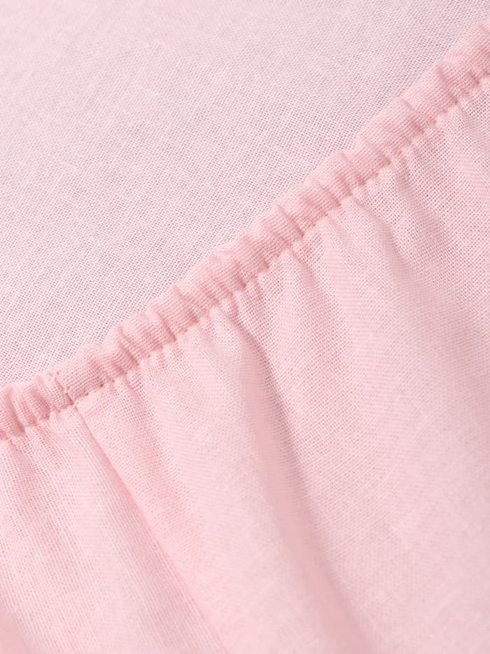 Простыня на резинке ясельная «Крошка Я», 60×120+20 см, поплин, розовая