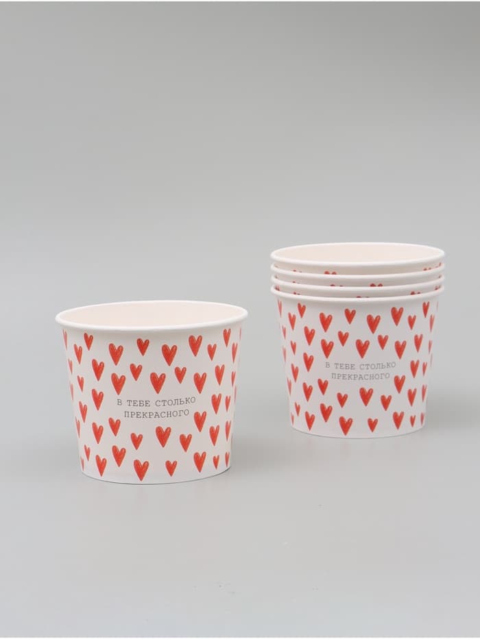 Стакан для цветов 1.5 л, «Сердца»