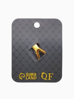 Кольцо для платка «Цветок Астра», белое в чернёном золоте