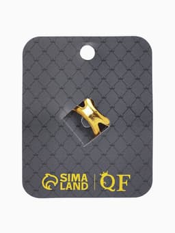 Кольцо для платка «Цветок в круге», белое в чернёном золоте