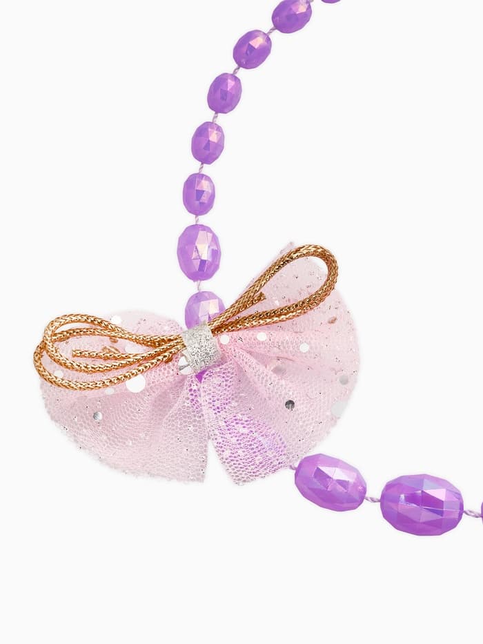 Бусы детские «Выбражулька. Бант», граненые бусины, 40 см, сиреневые